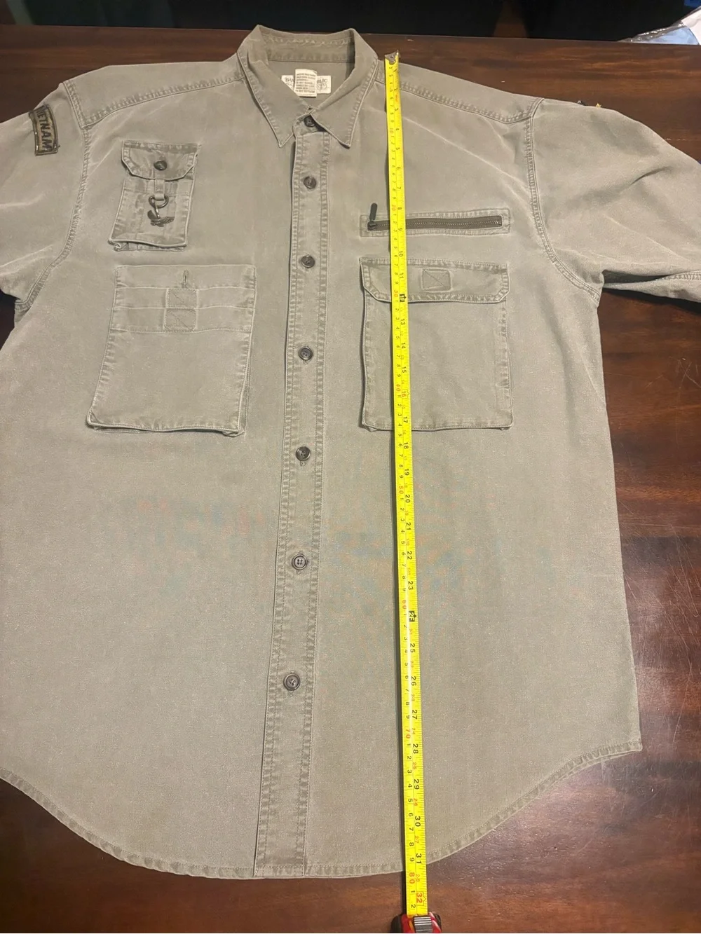 Vintage 1980s Banana Republic Safari & Travel Clothing Co. Utility Shirt Militar